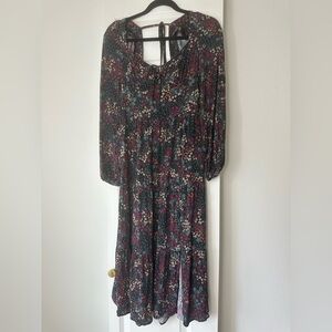 PAIGE Multicolor Floral Long Sleeve Dress